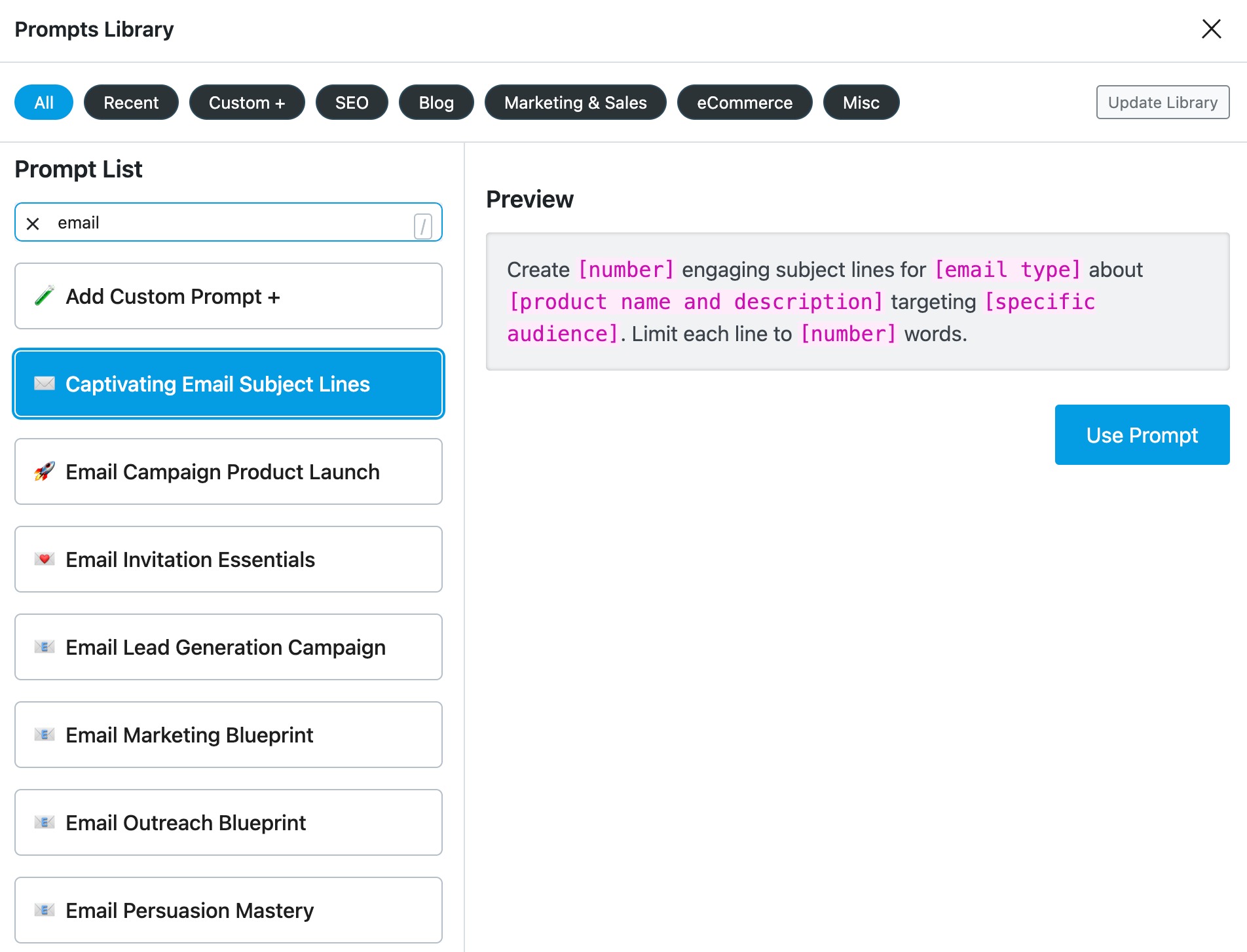 RankBot Prompt Library