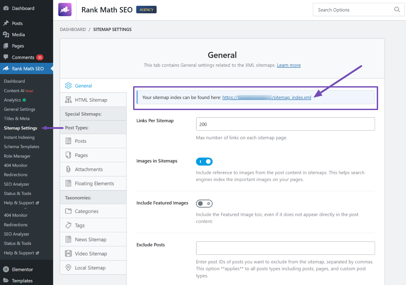 Rank Math generates sitemaps