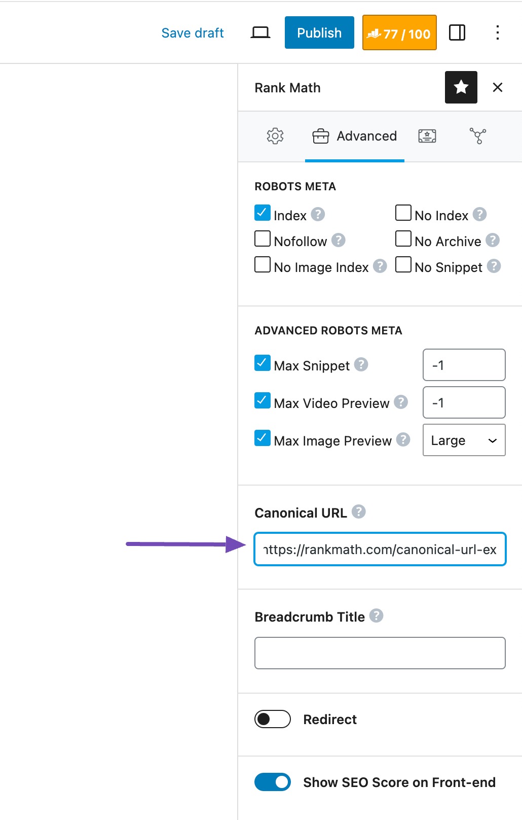 set canonical URLs to improve SEO for subdomains