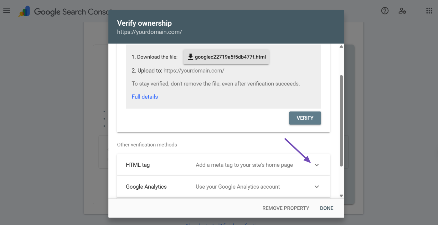 Click HTML tag