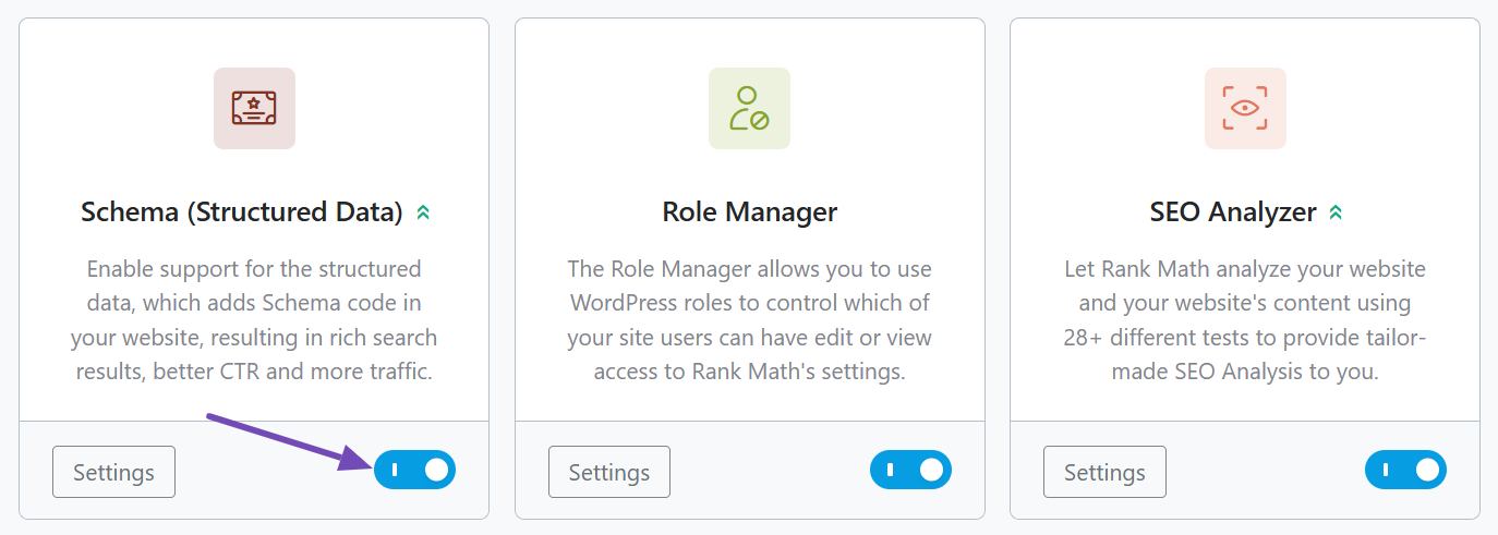 Enable Schema module
