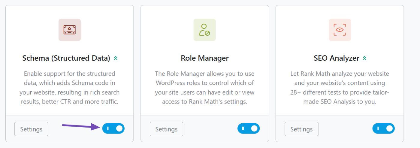 Enable Schema module