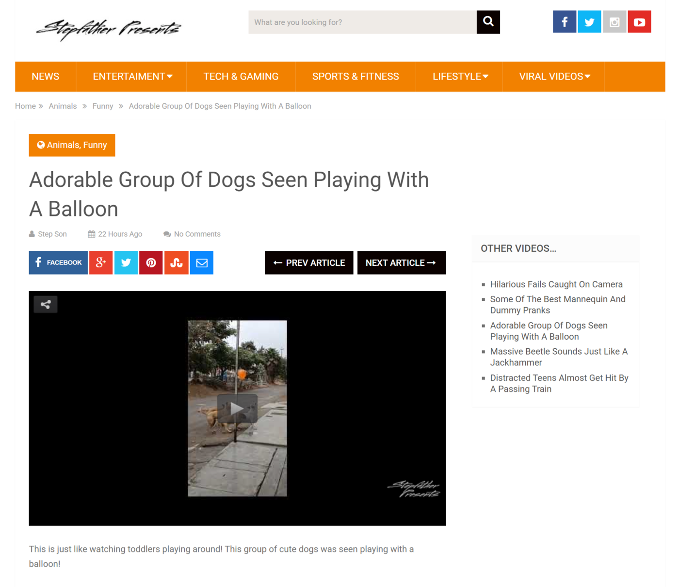 Example of the webpage displayed after the critical rendering path