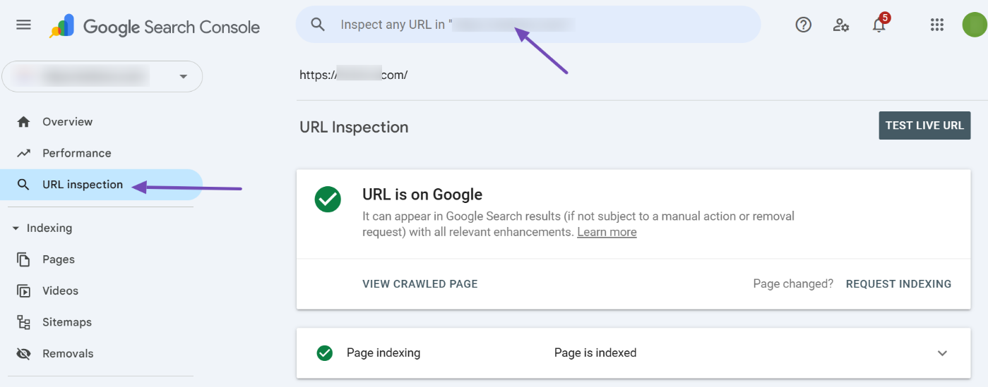 URL Inspection