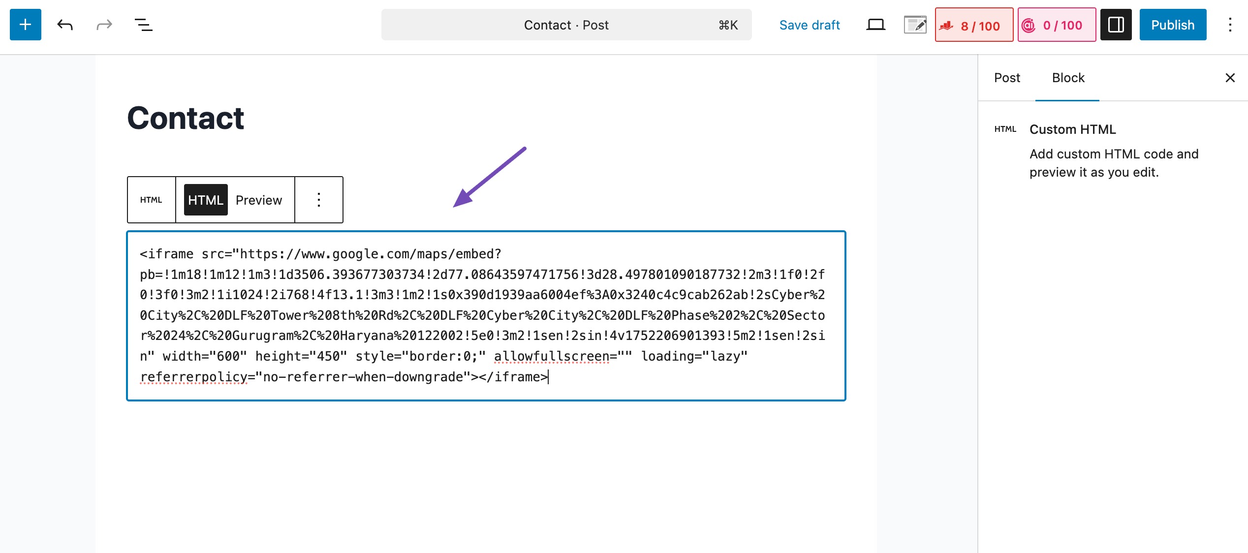 Add the code
