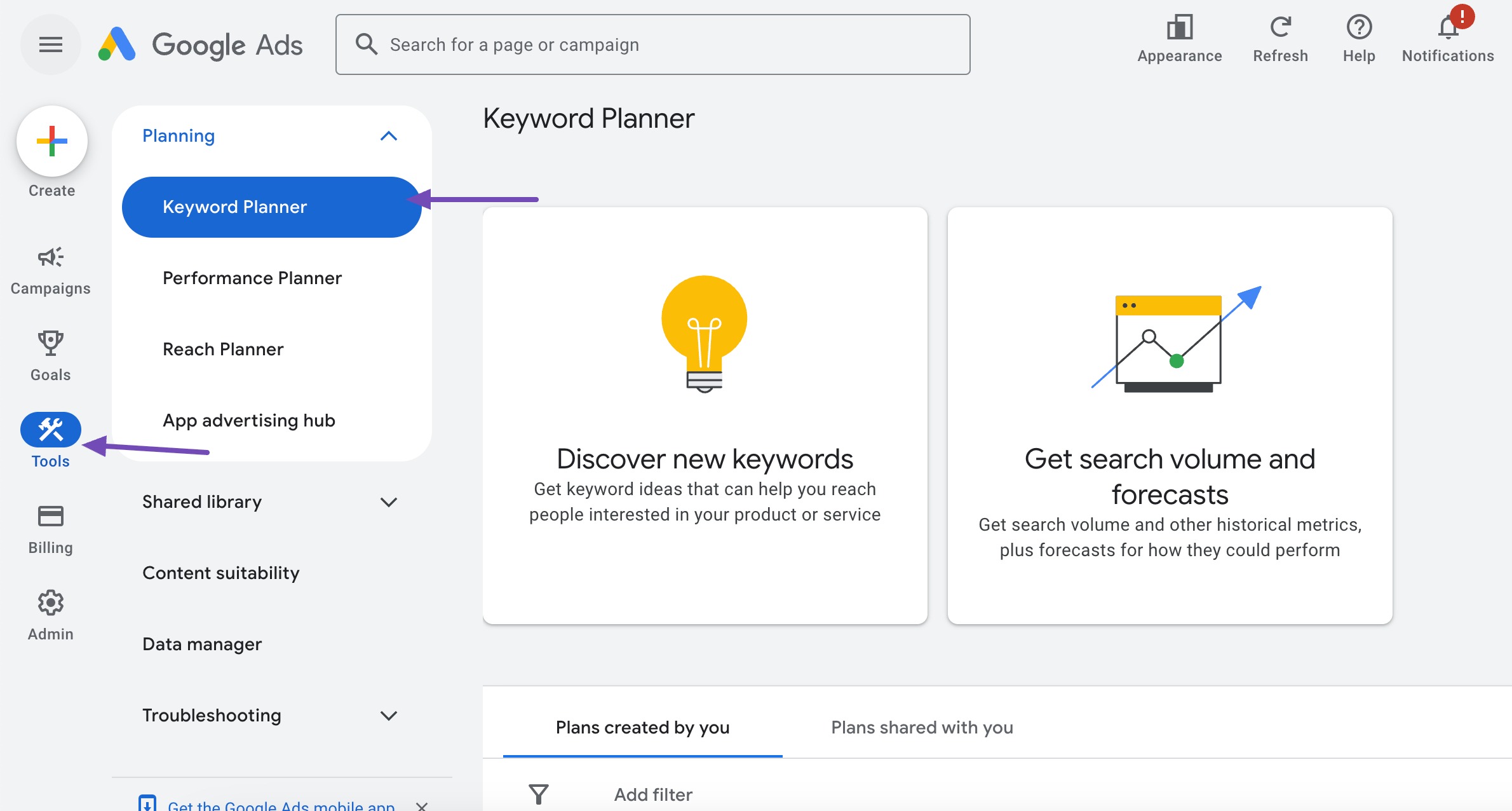 Google Keyword Planner