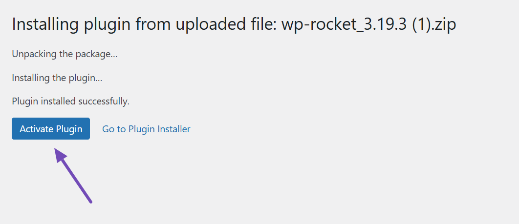 Activate Plugin