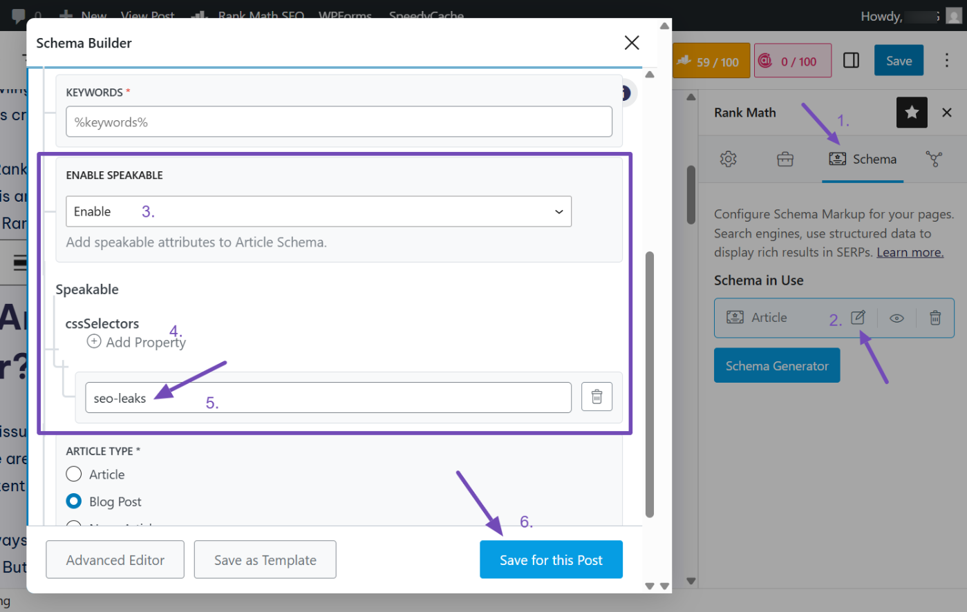 Add speakable Schema