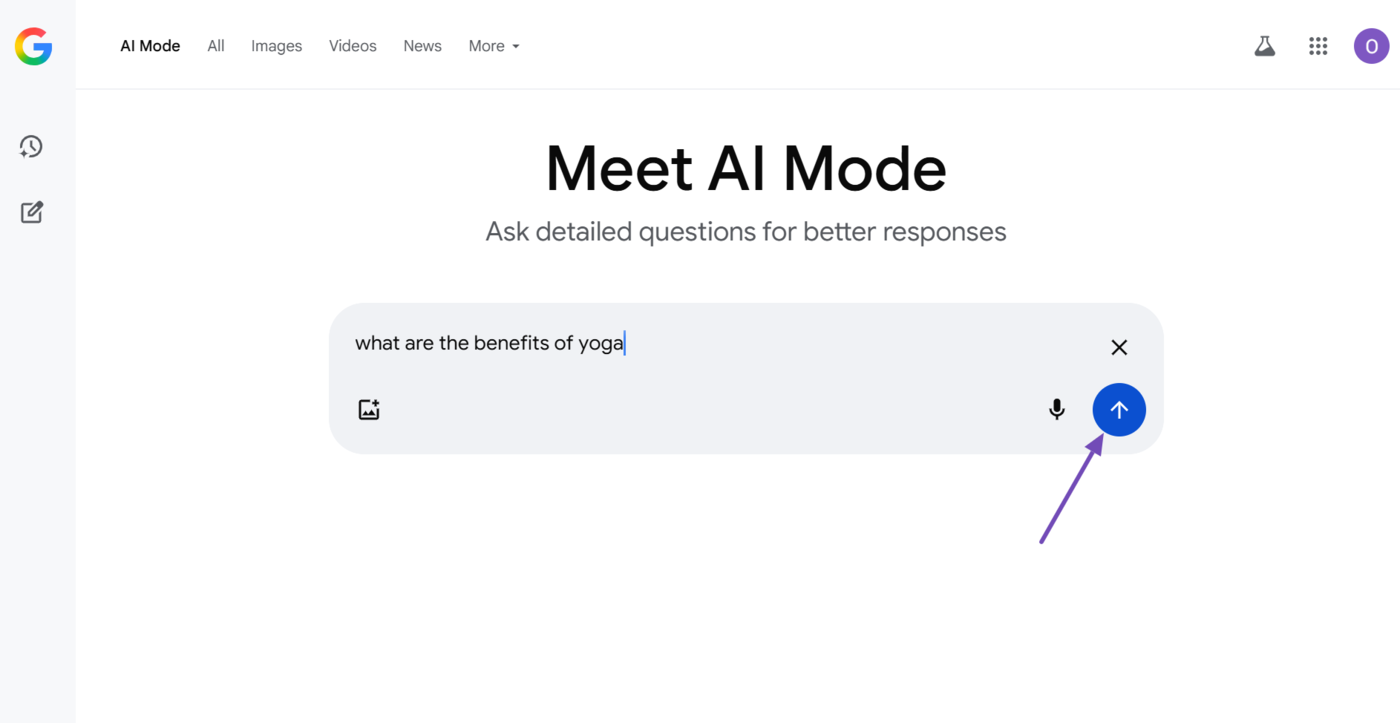 Head to google.com/aimode
