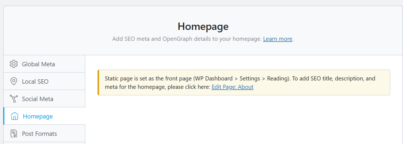 Set twitter cards for your homepage