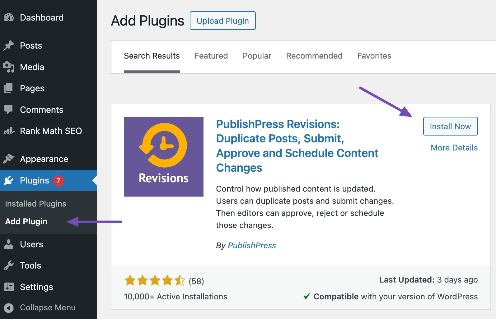 Install and activate the PublishPress Revisions plugin.