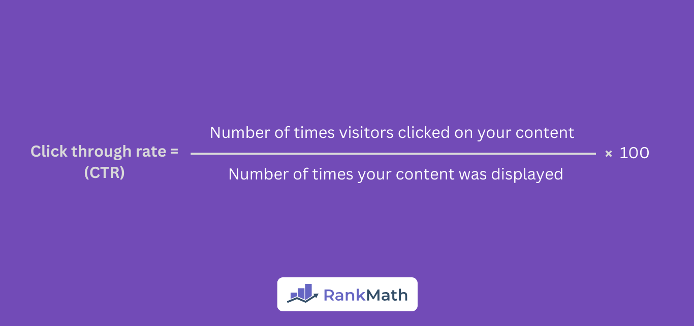 How to calculate the click through rate