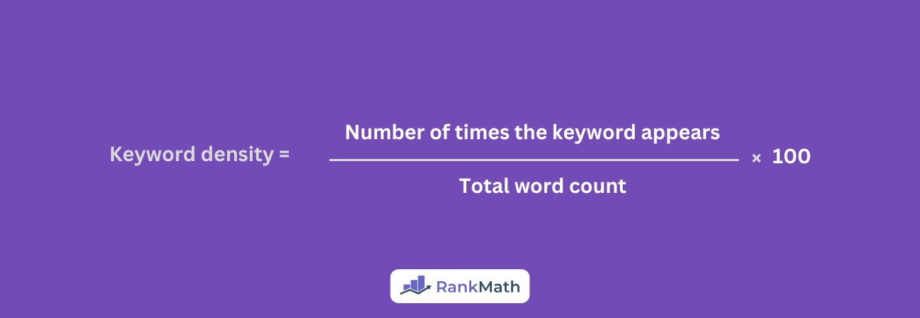 How to calculate the keyword density