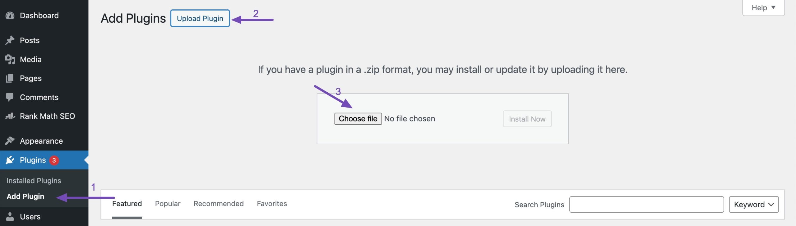 Upload plugin manually