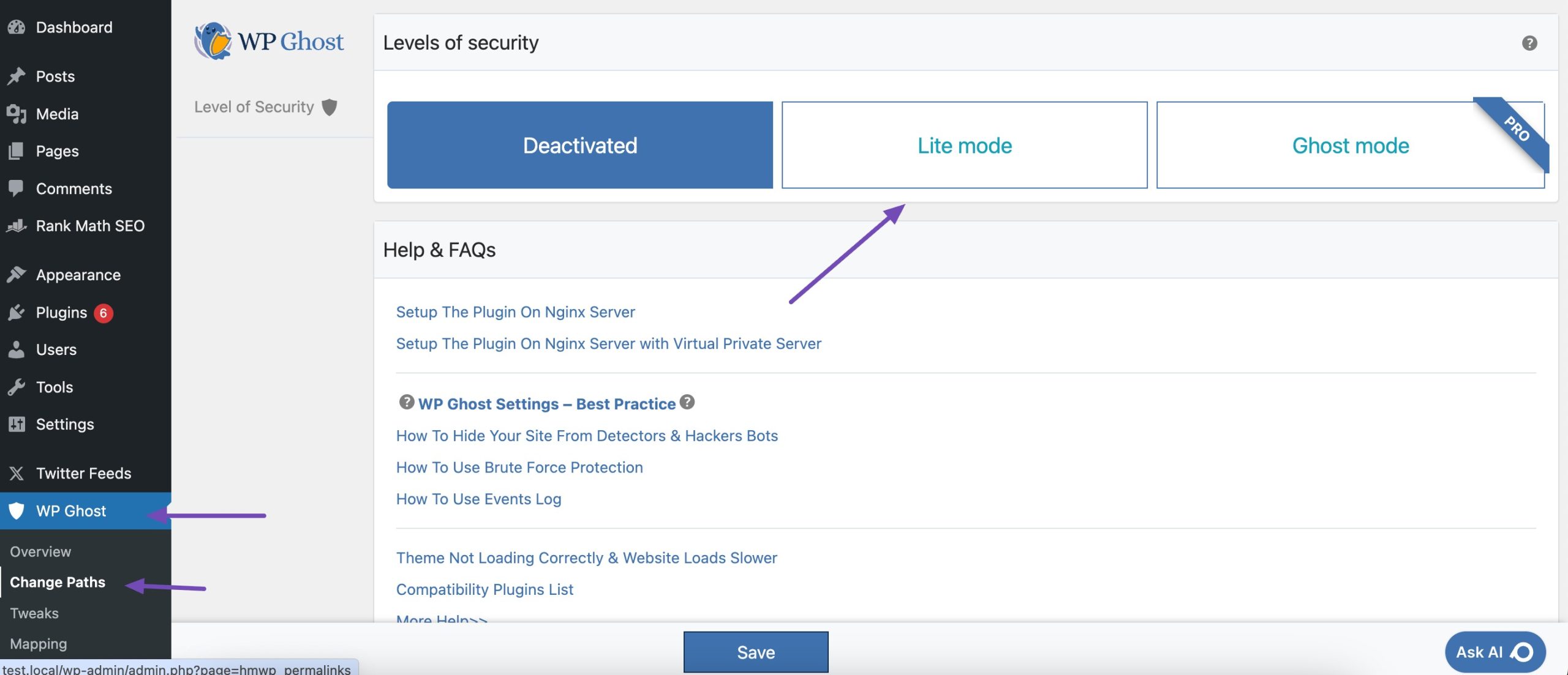 Select Lite Mode