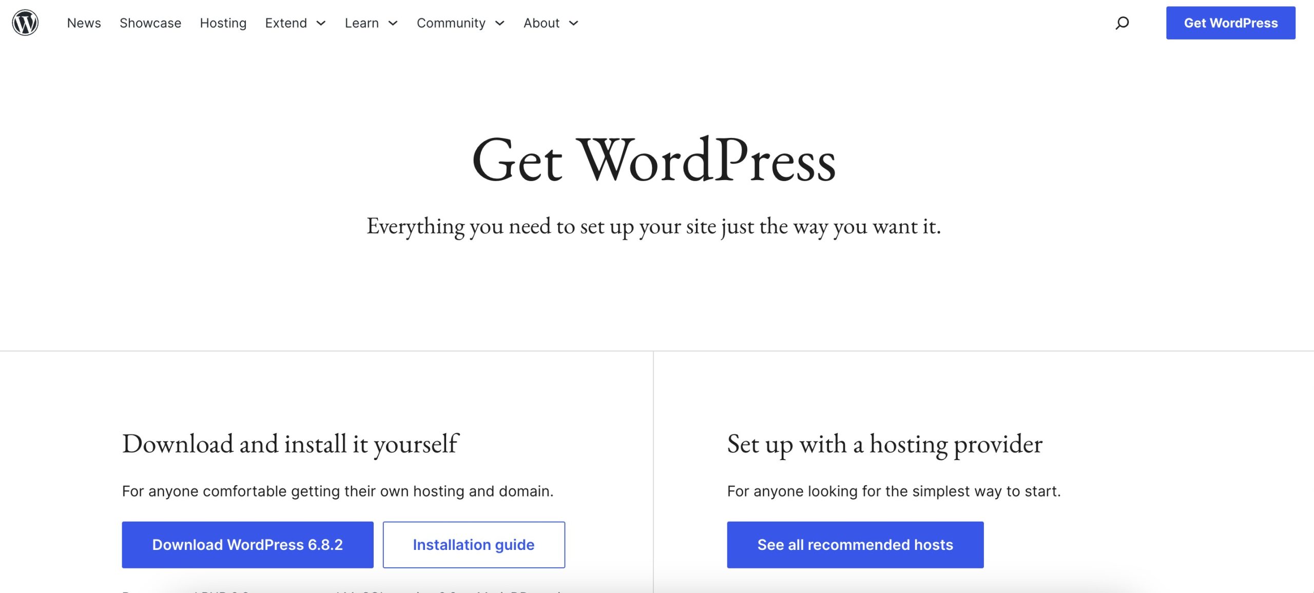 Download WordPress