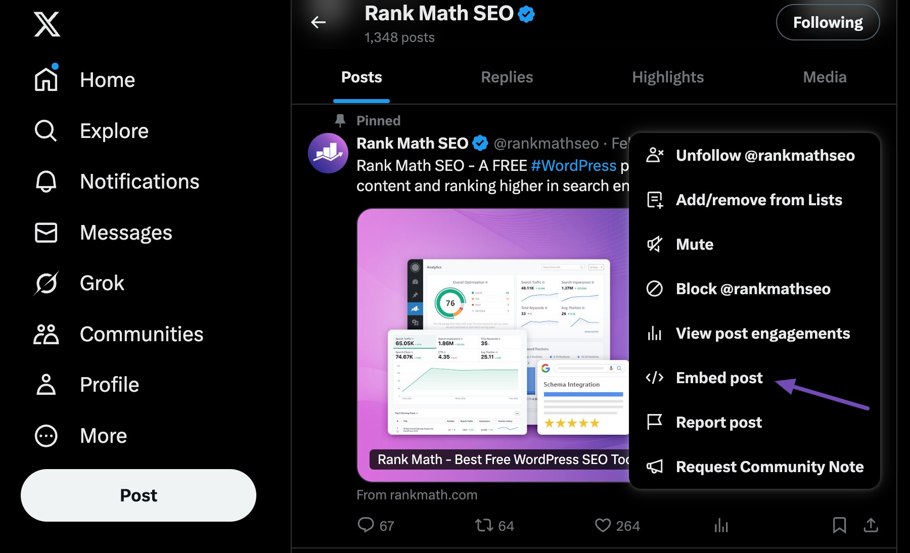 Embed tweets in Gutenberg editor
