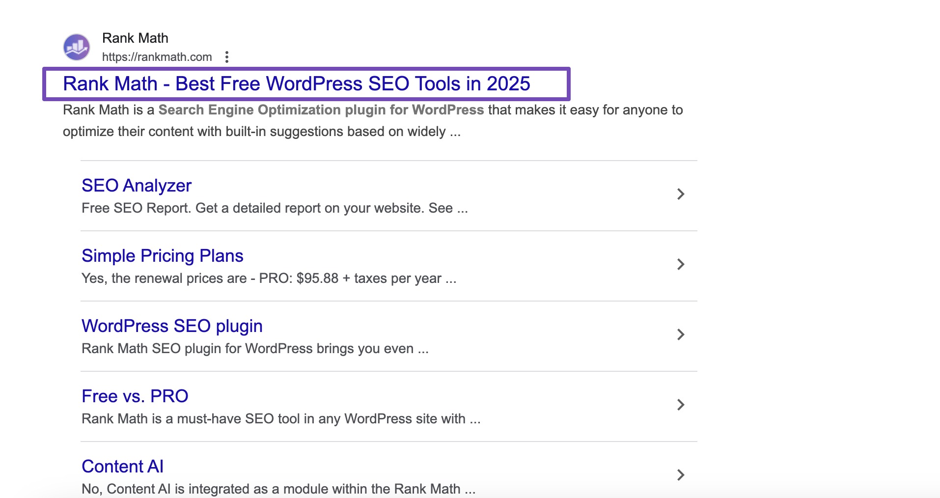 Site Title in SERPs
