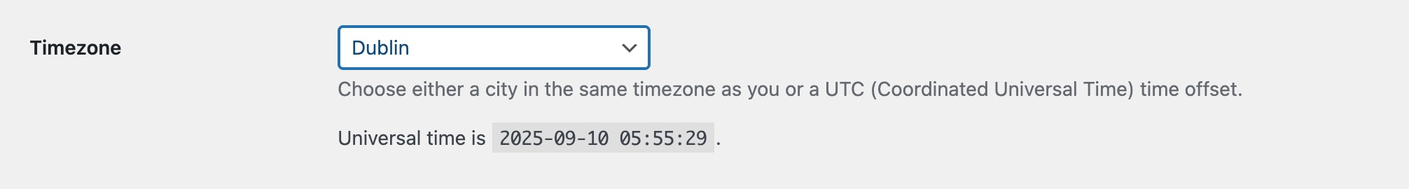 Timezone