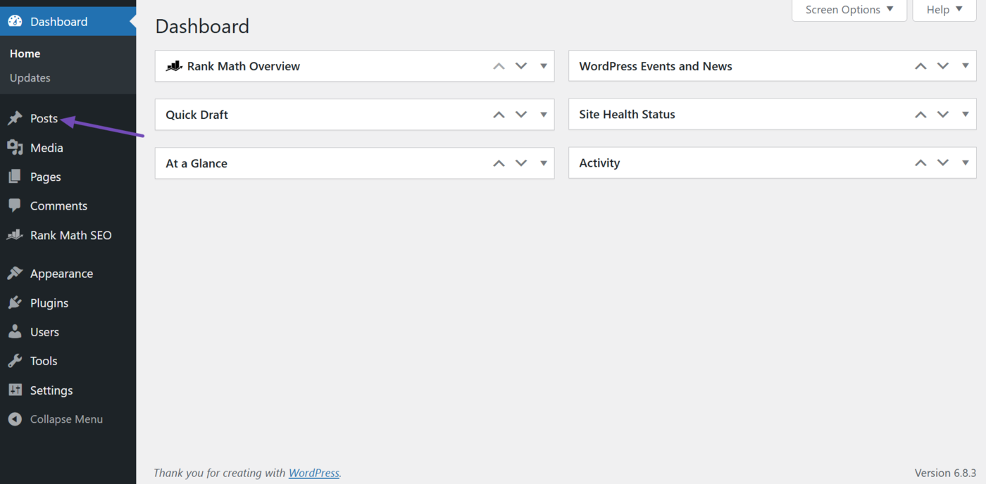 Head to the post type or taxonomy