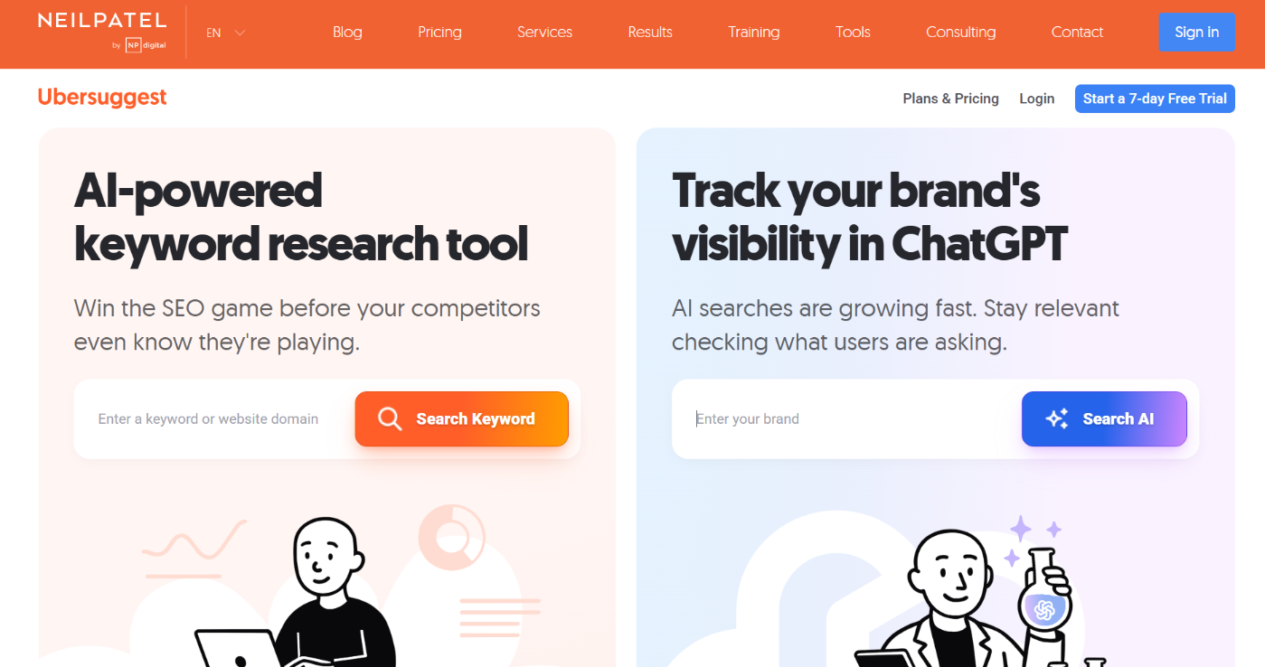 Ubersuggest 