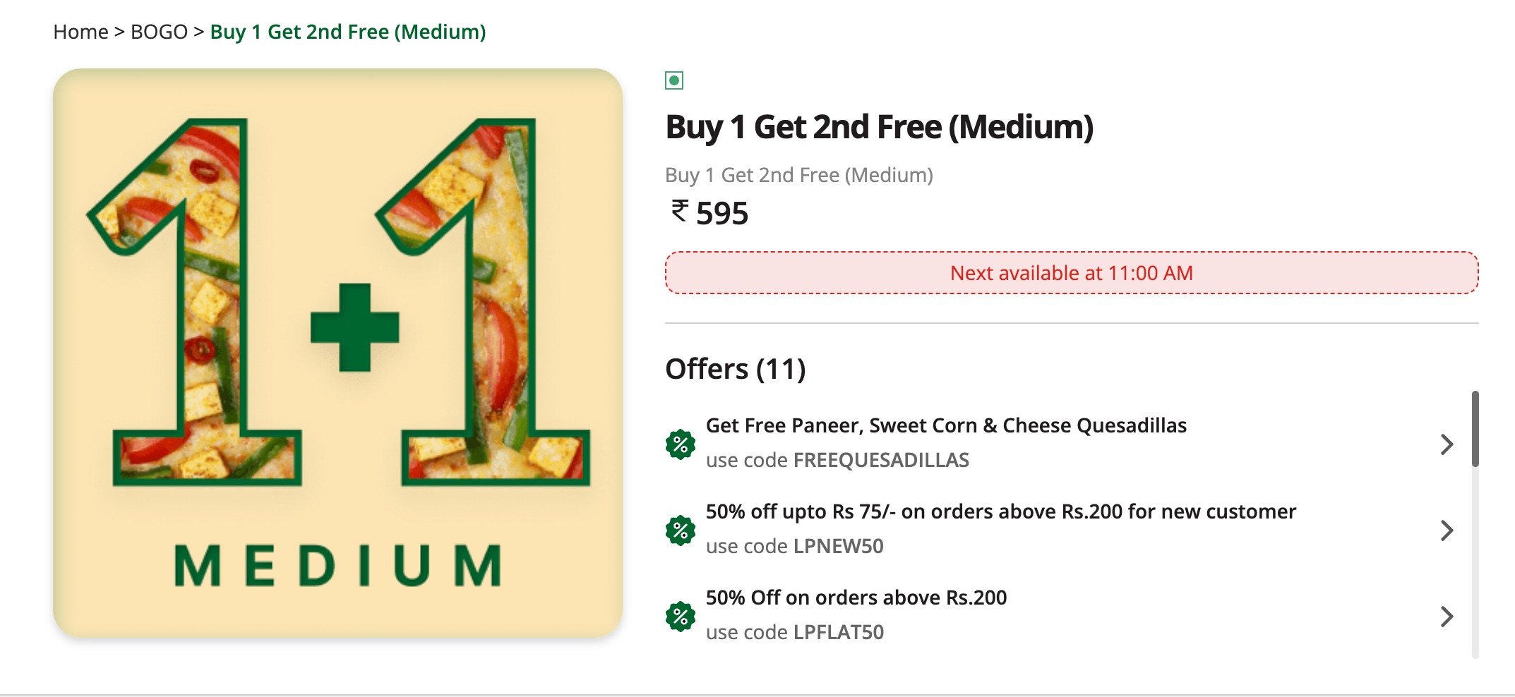 Seasonal offer post