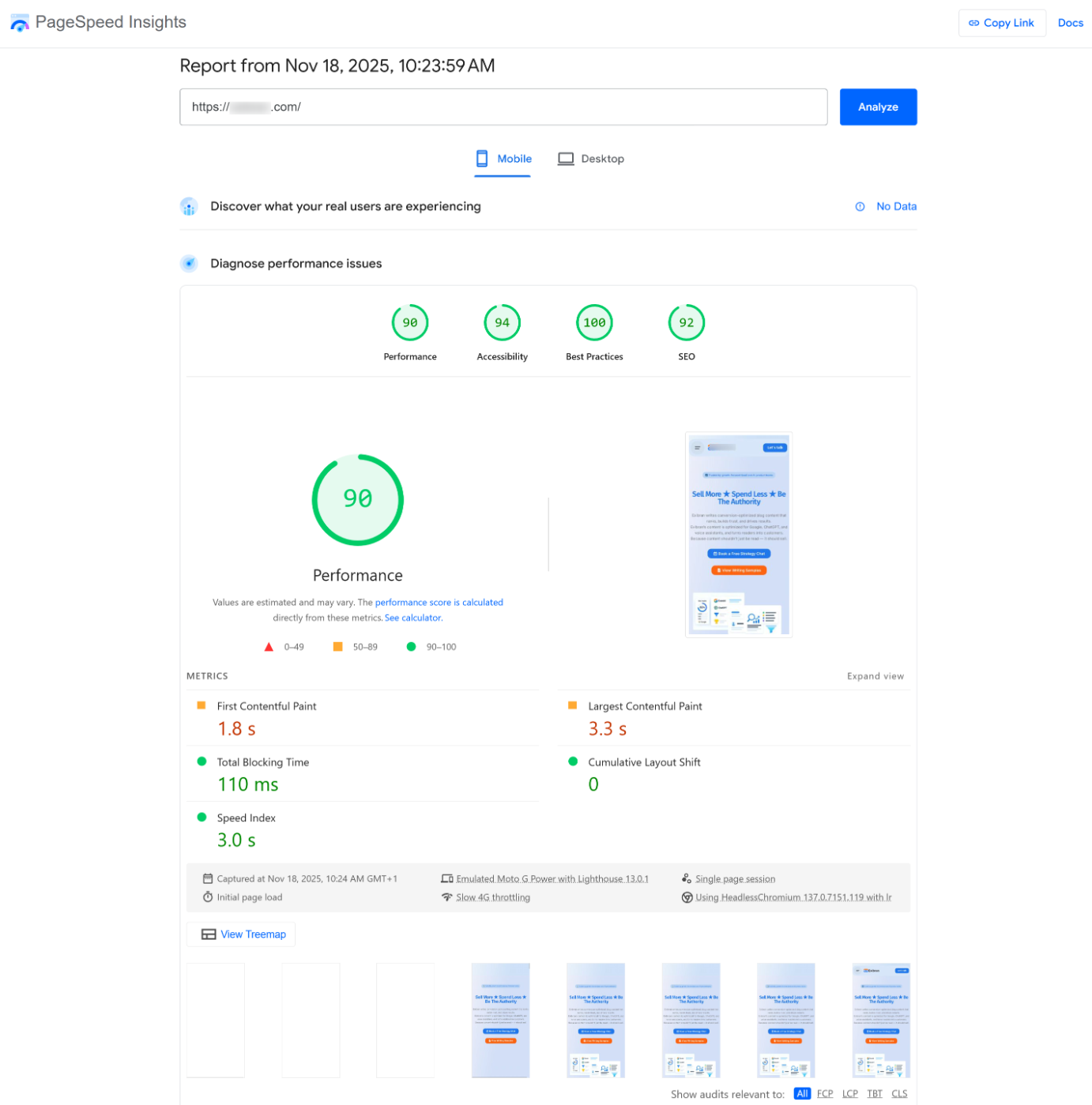 Google PageSpeed Insights