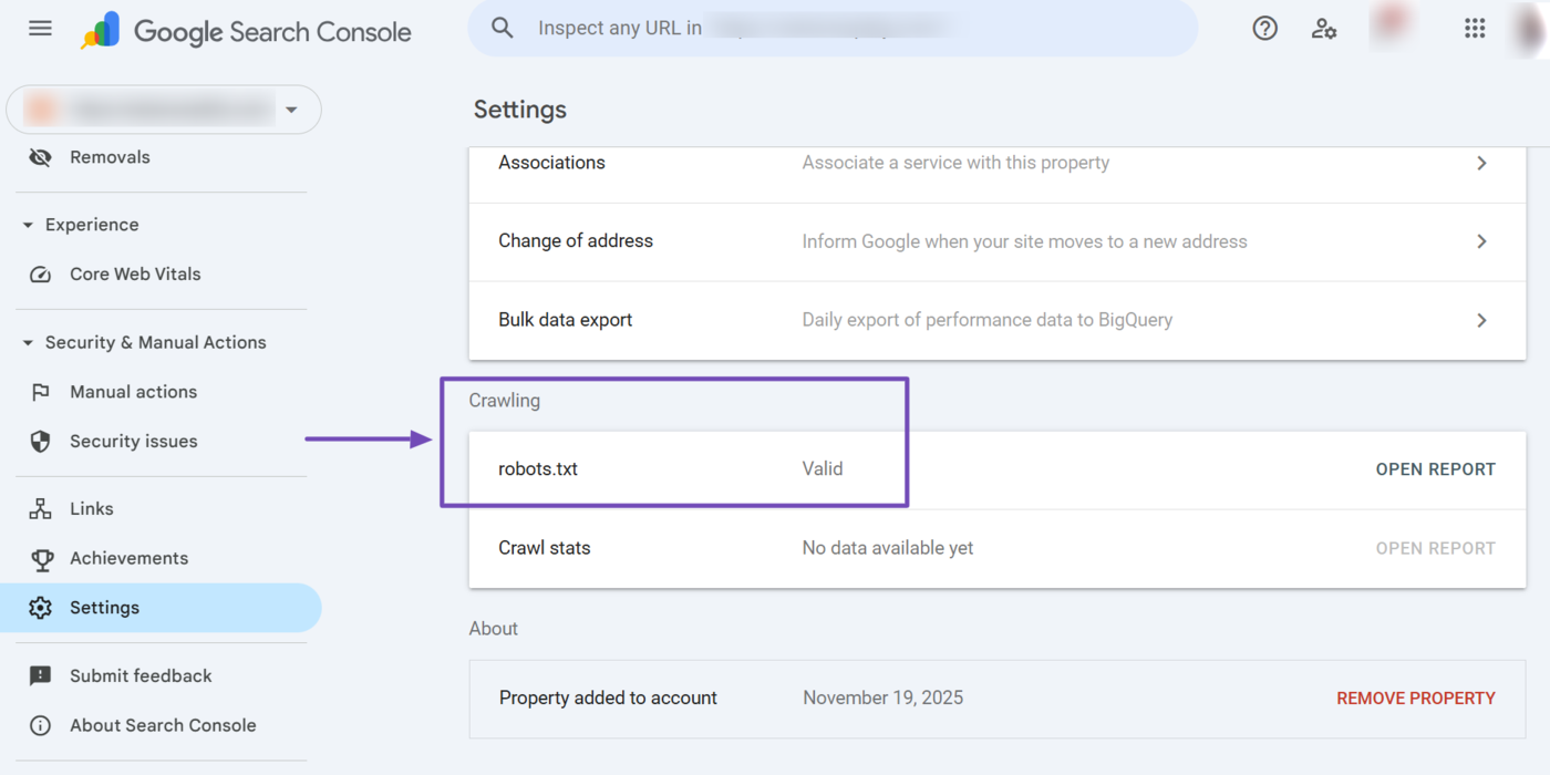 Review your robots.txt file validity status