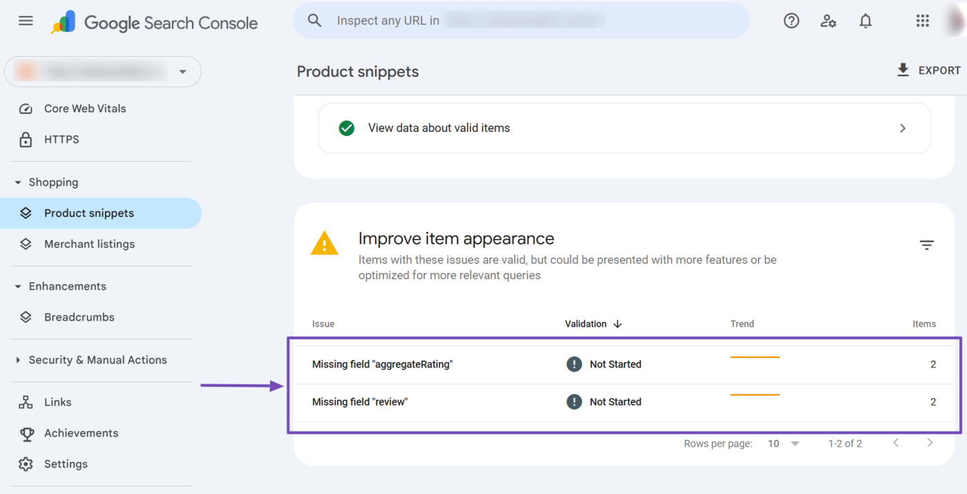 Scroll down to the Improve item appearance section