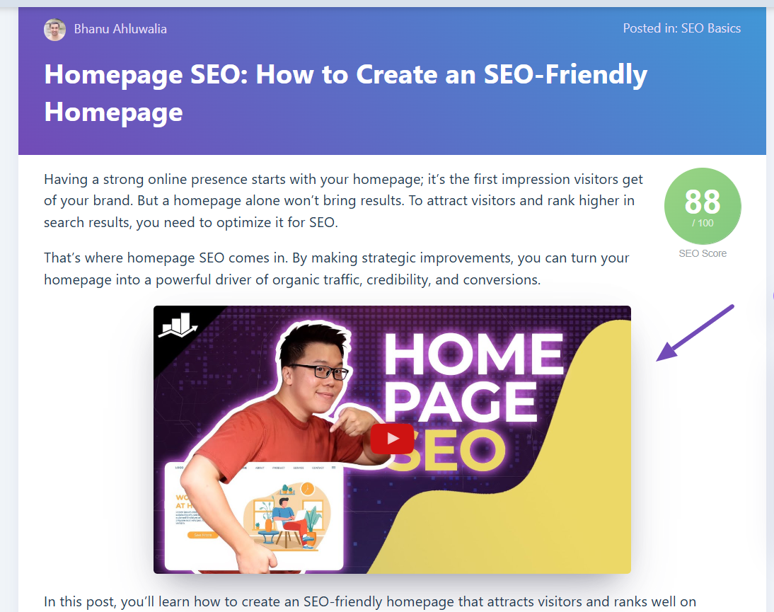 add videos to content