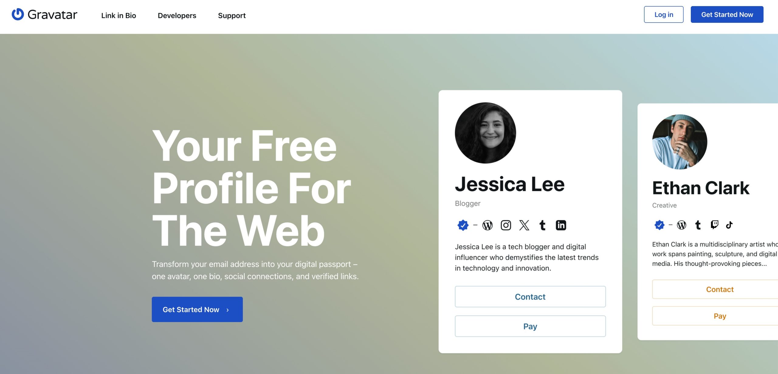 Add a profile picture using Gravatar