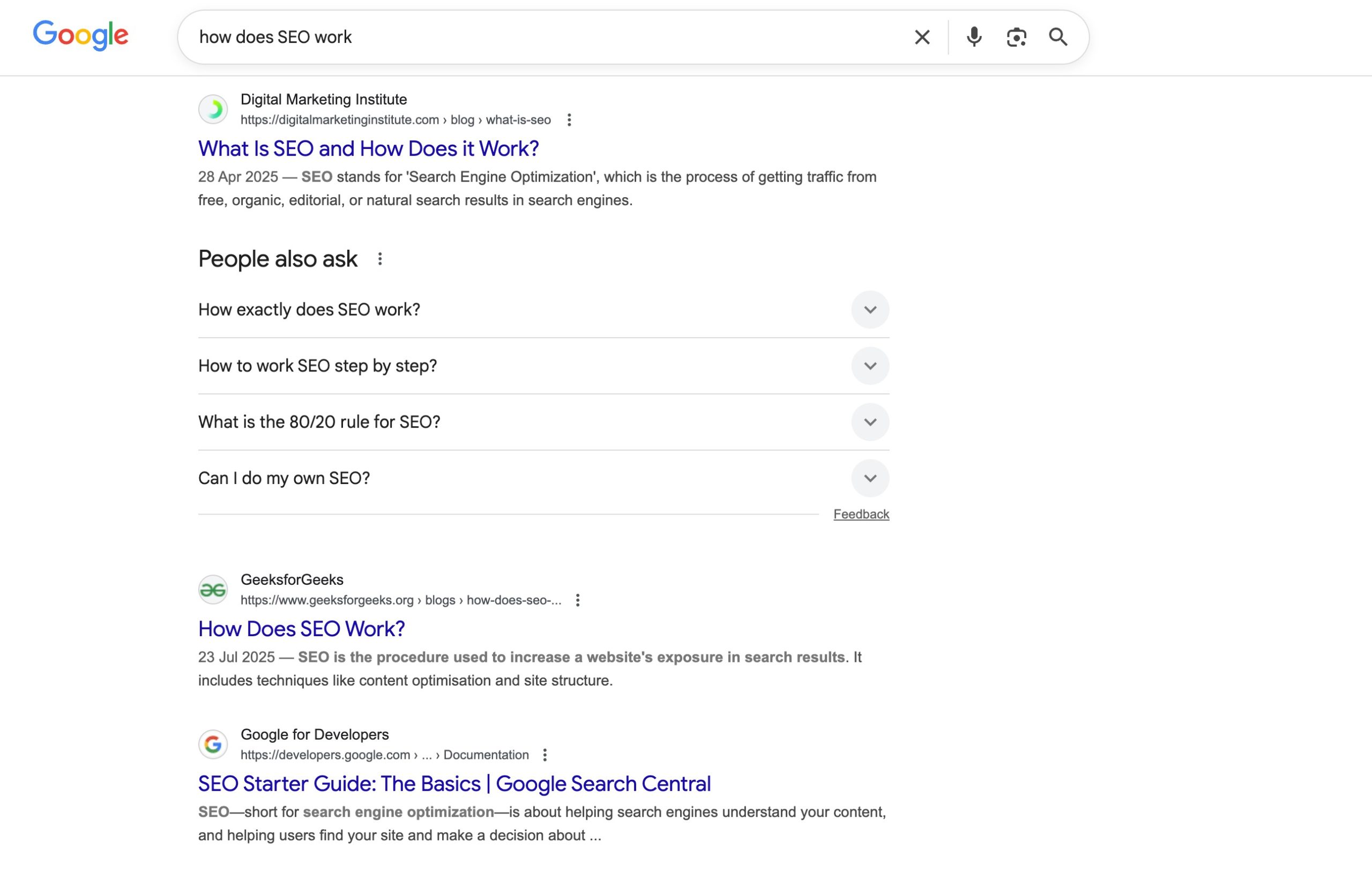 Informational intent example