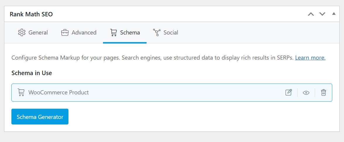 Add Schema to products