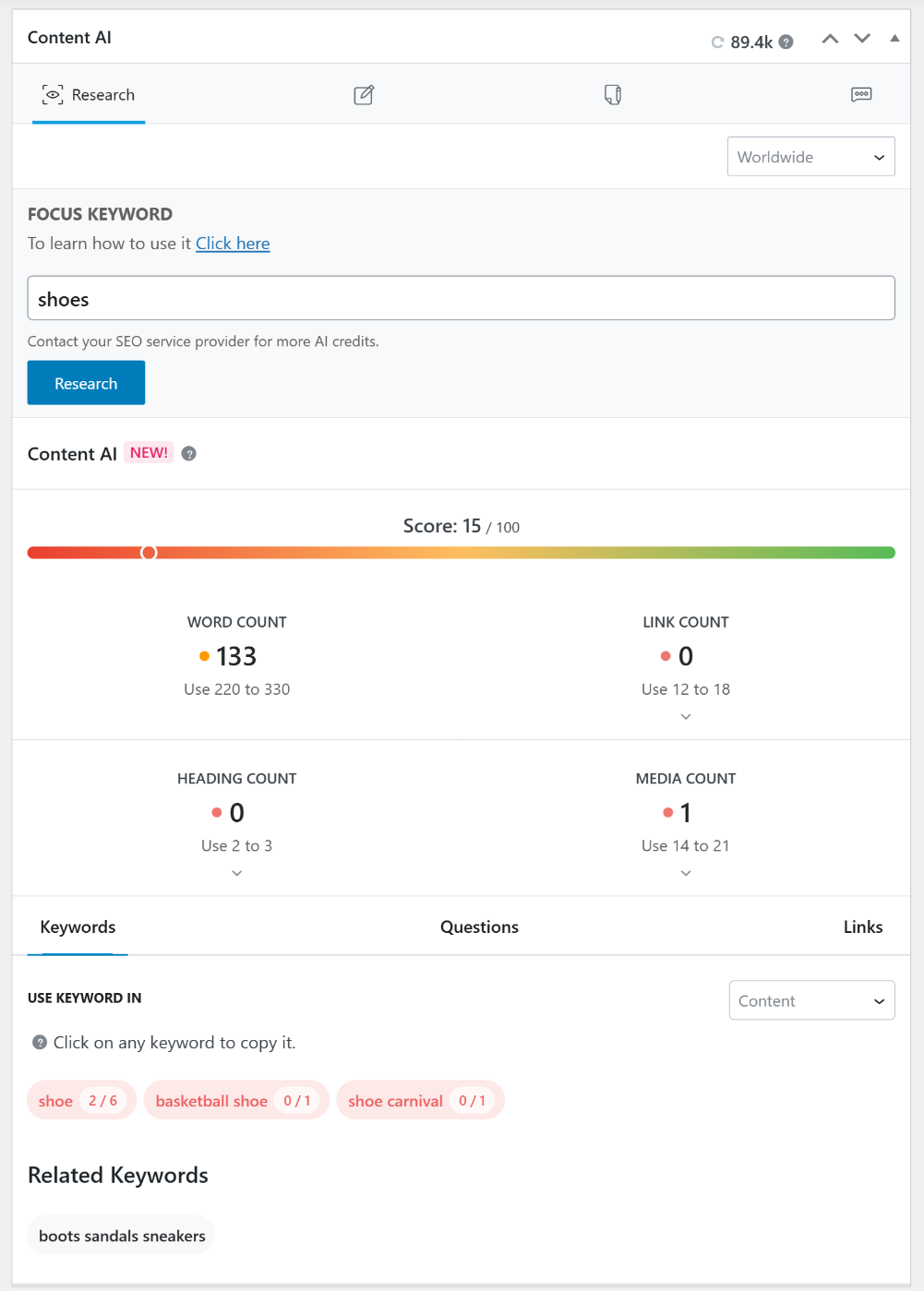 Content AI product analysis