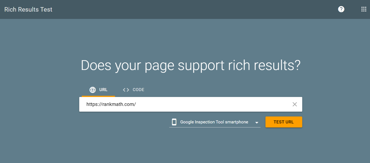 Google’s Rich Results Test