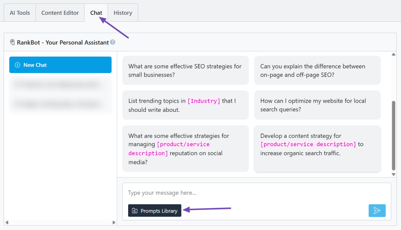 RankBot Prompts Library