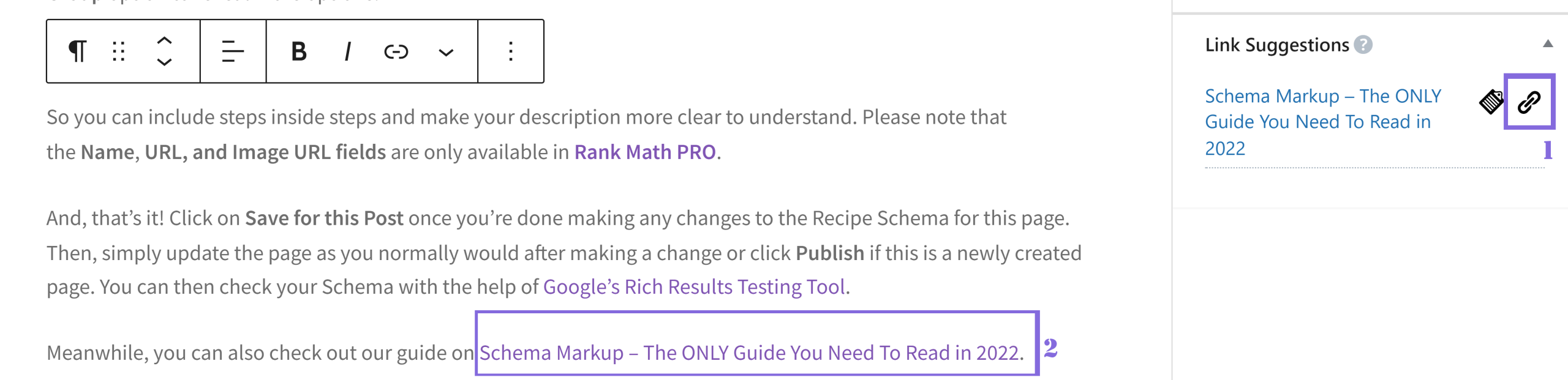 build links with Rank Math