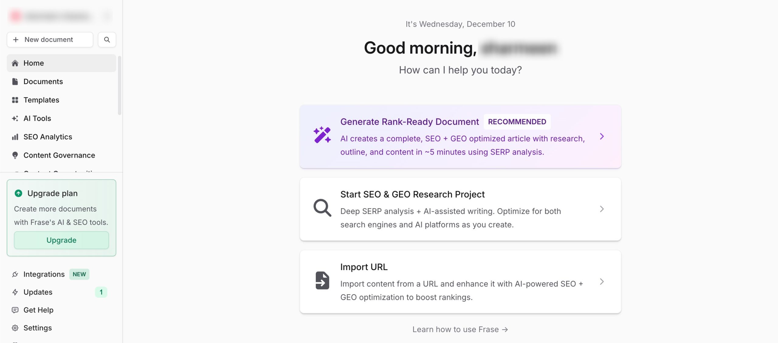 Frase as a content analysis tool