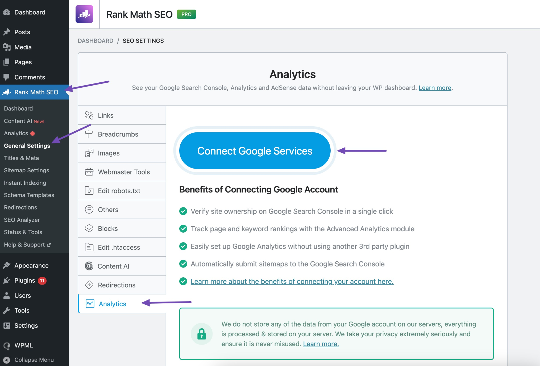 Connect Google Services