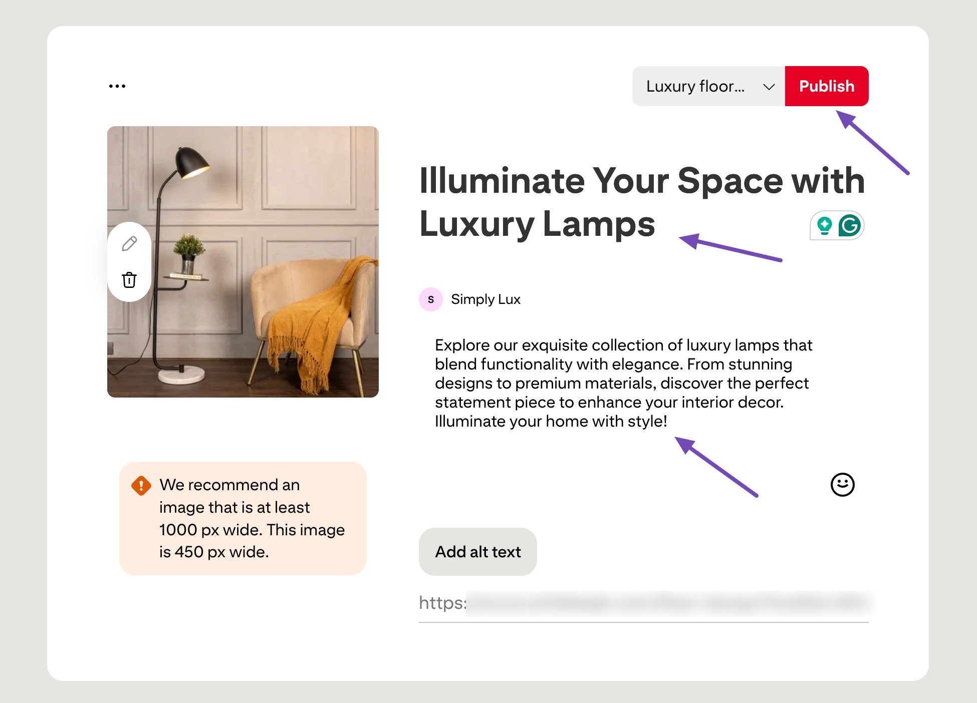 add title and description 