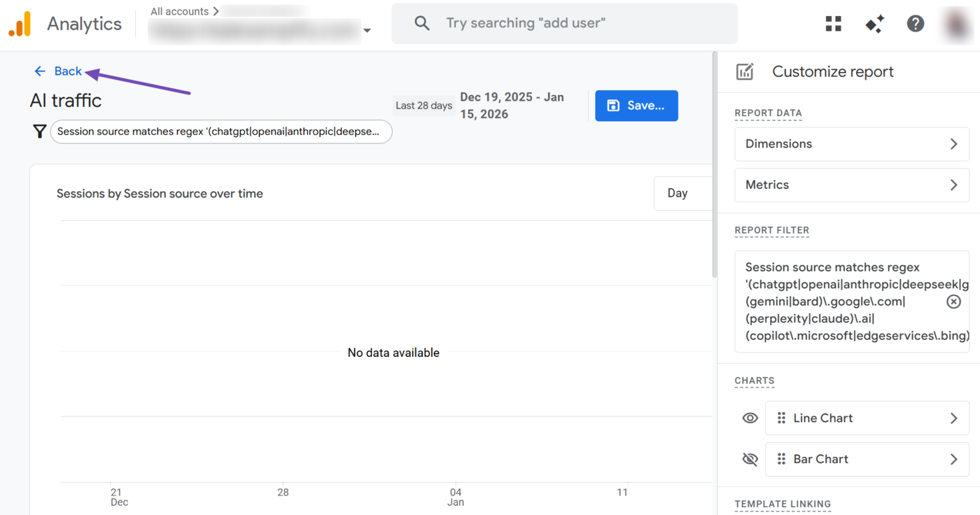 Click Back to return to the Library