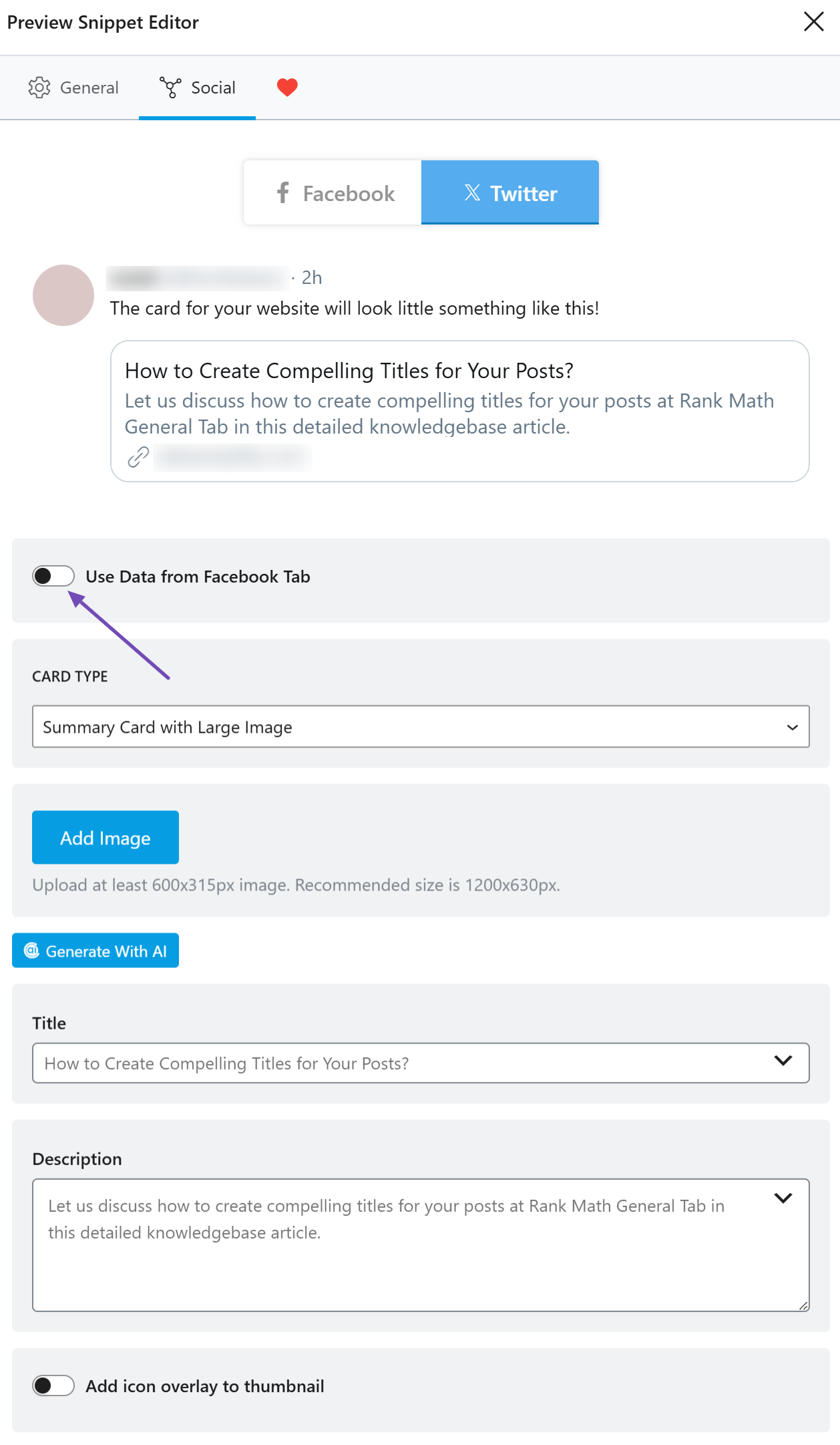 Disabled Use Data from Facebook