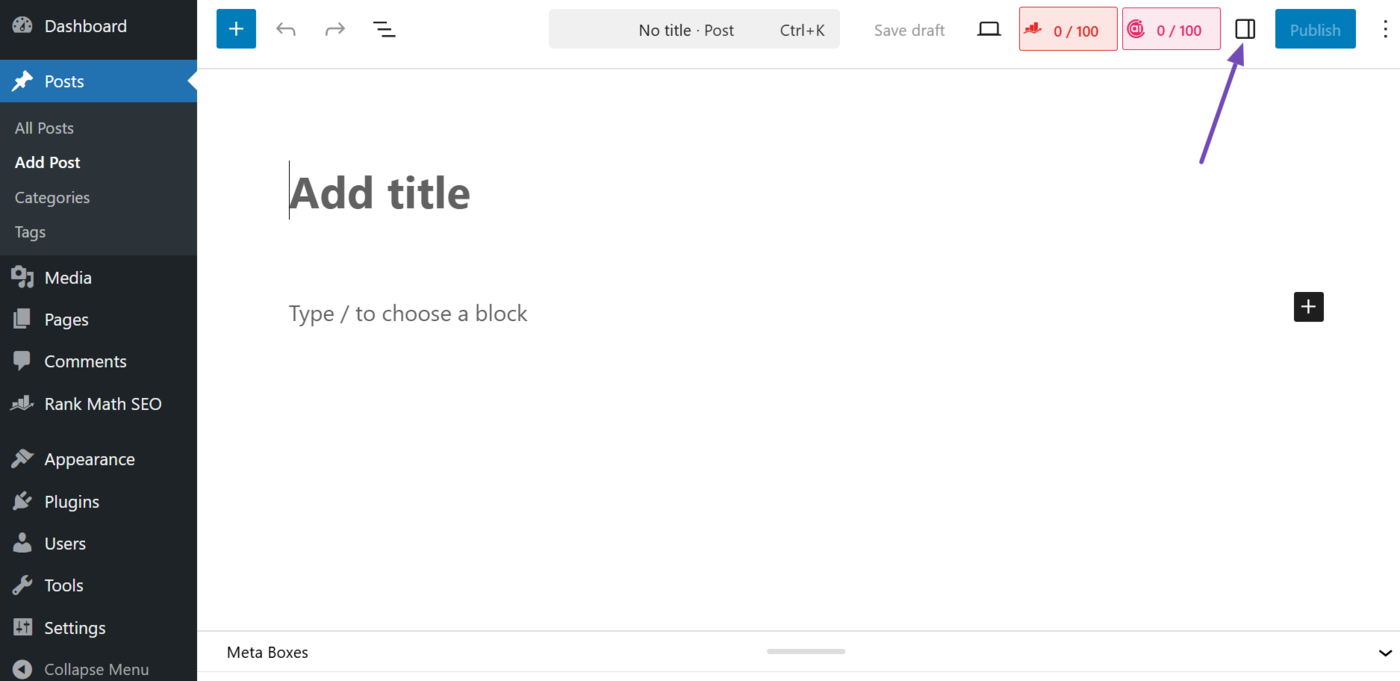 Click the settings sidebar icon