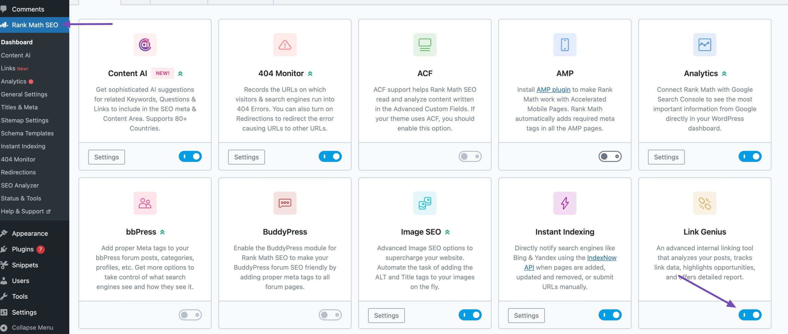 Enable AI Link Genius