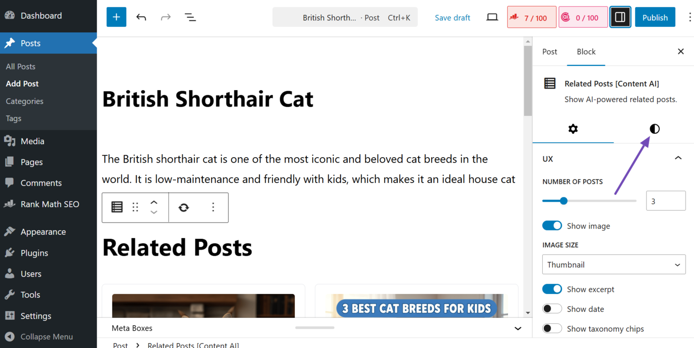 Click the Styles tab