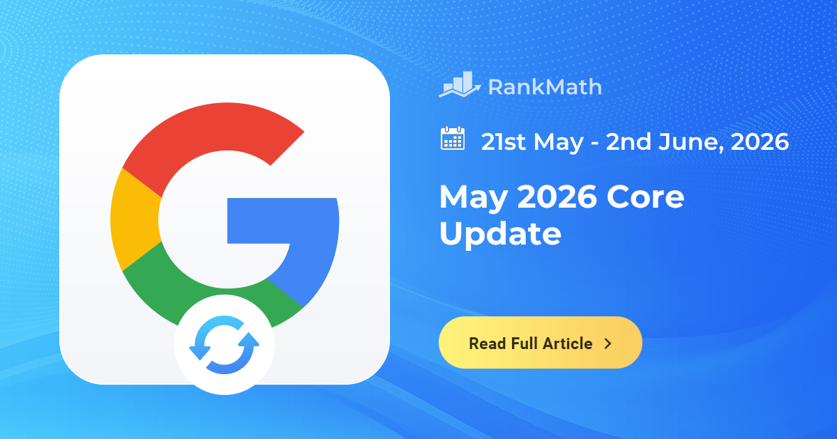 May 2026 Core Update » Rank Math