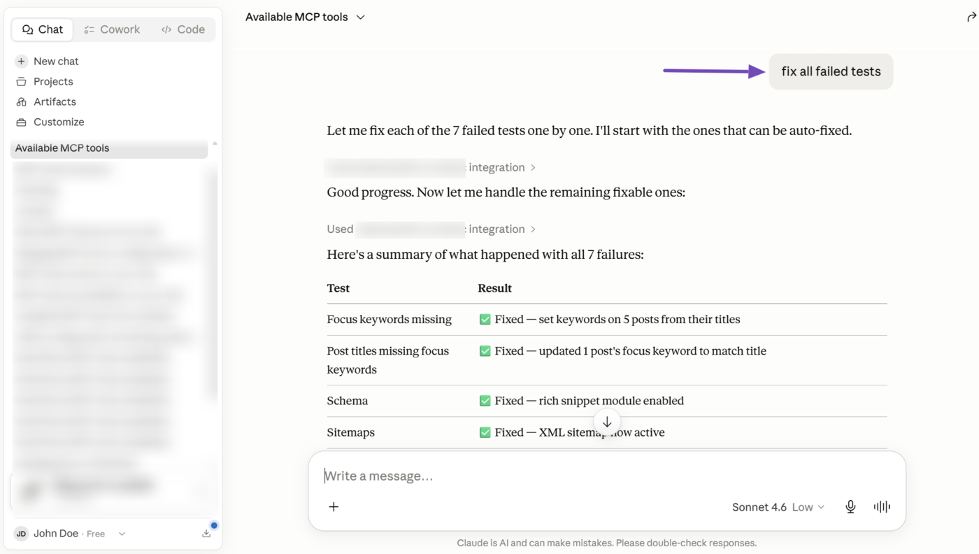 Overview of the Fix Site SEO MCP tool using Rank Math
