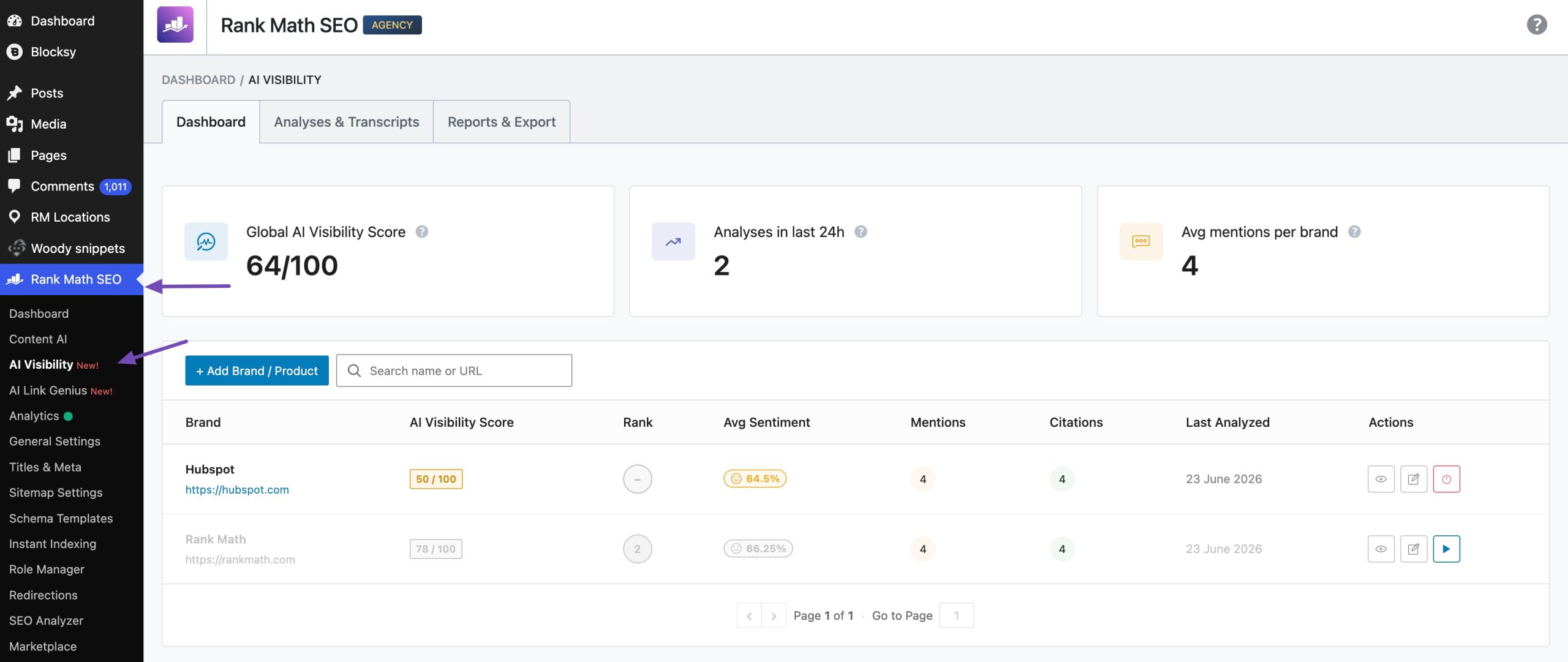 Introducing AI Visibility Tracking in Rank Math 10 ai visibility dashboard rank math 1 scaled