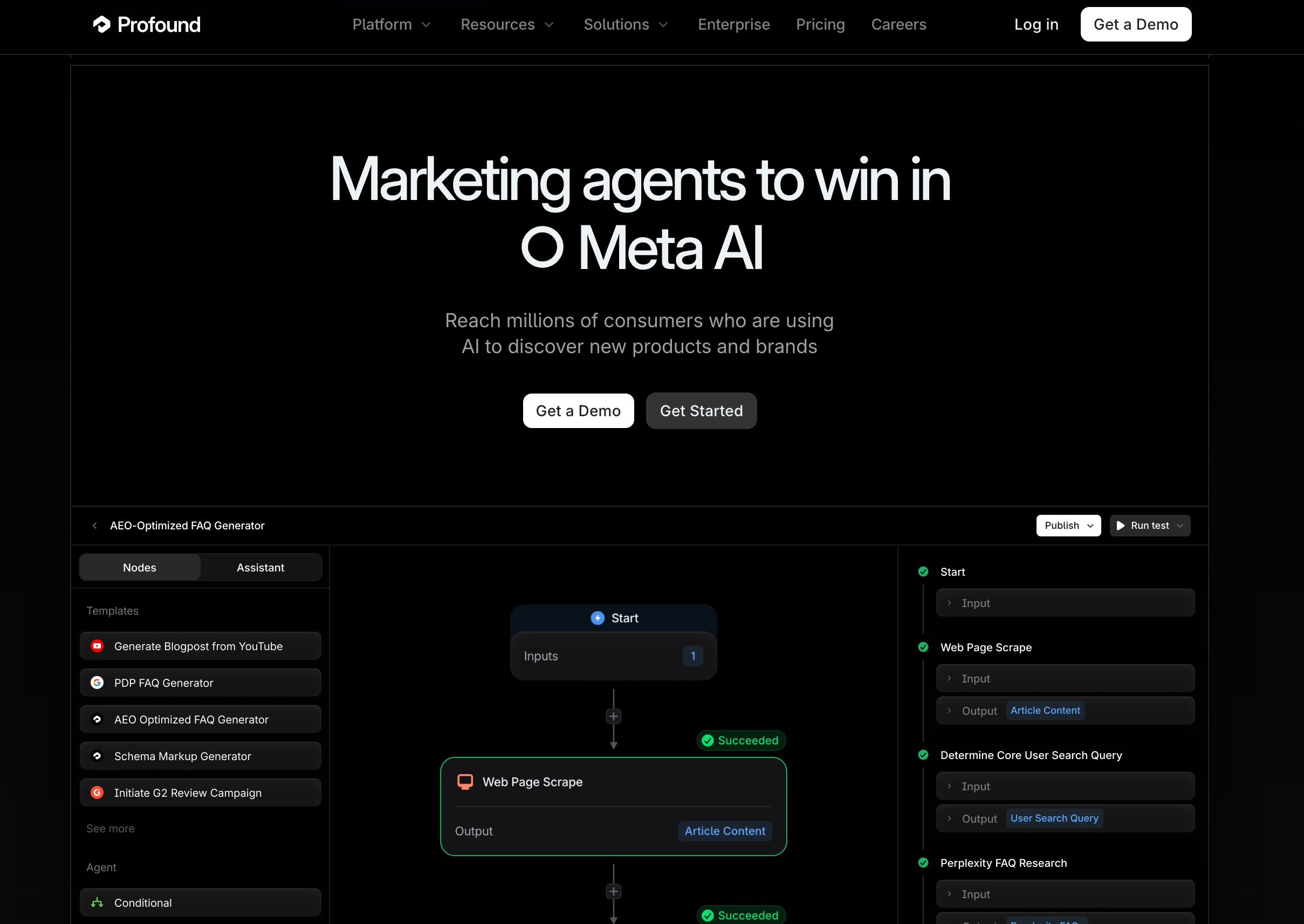 Profound AI Search Visibility Tool