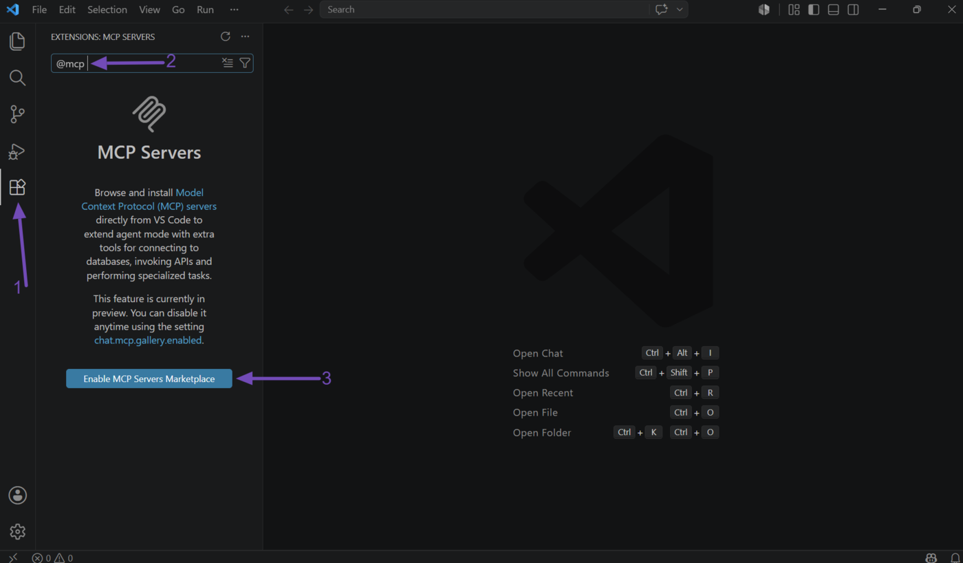 Enable the MCP Servers Marketplace